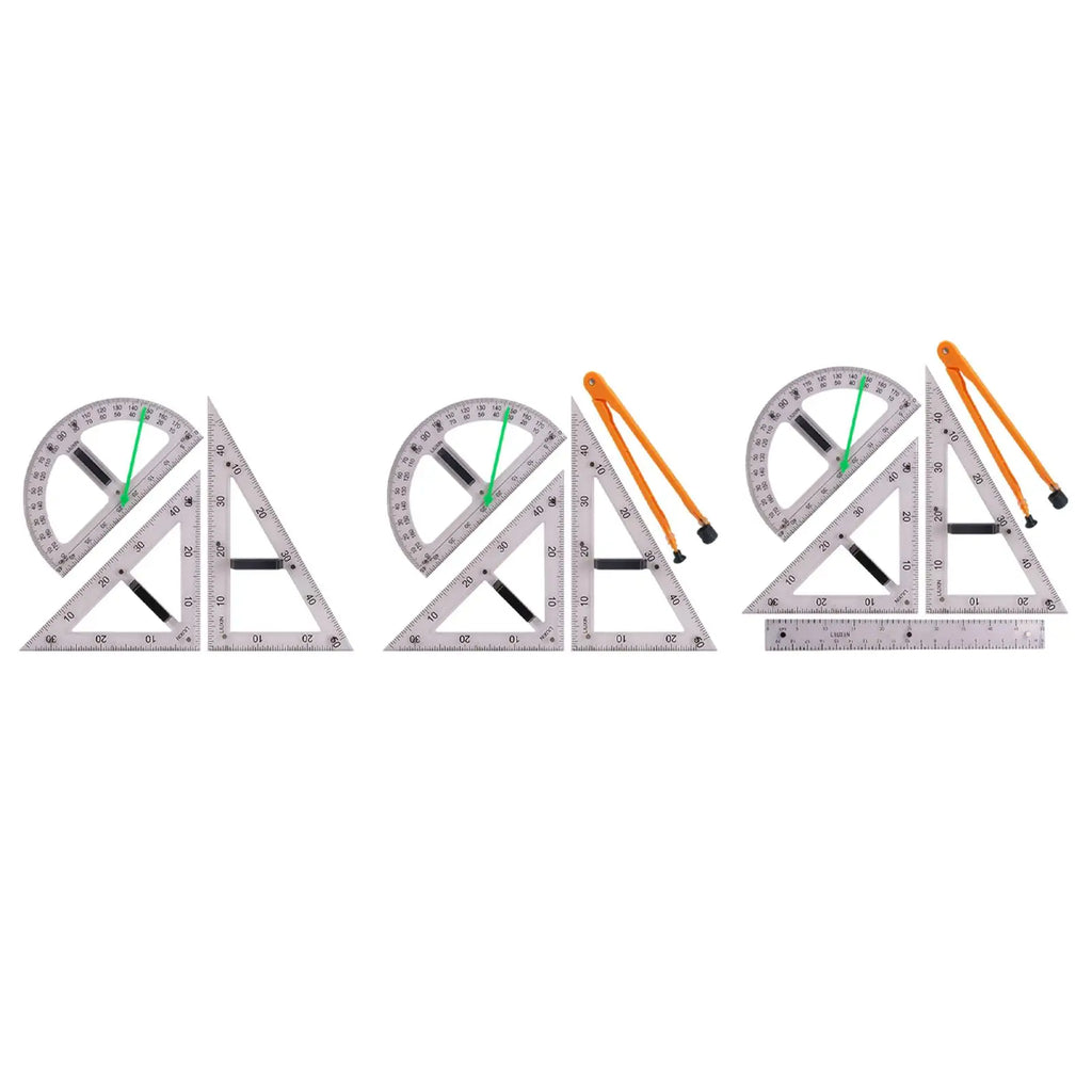 Large Geometry Math Ruler Set Set Math Teaching Aid for Blackboard Drafting