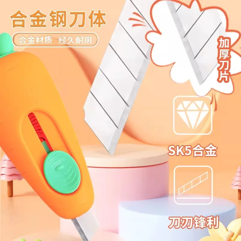 M&G 1pcs Portable Mini Paper Cutter Quality Artwork Knife Automatic Rebound Box Opener Pocket Cutter For Office School Supplies