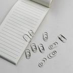 10pcs Mini Metal Paperclip Bookmark Binder Marking Paper Clips School Office Accessories