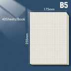 40/100 Sheets Blank Draft Paper Grids/Blank Beige Eye Protection Calculation Paper A4/B5 Notebook Study Painting Supplies