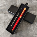 Luxury Metal Ball Point Pen Clip Signature Ballpoint Pens for Business Writing Office Stationery Customized Logo Name Case Gift