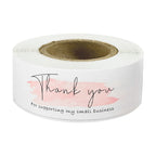 120Pcs/roll Thank You For Your Order Stickers Pink Labels For Envelope Sealing For Small Business Decor Sticker Stationery
