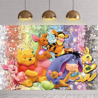 Winnie The Pooh Birthday Party Decoration Plates Napkins Table Cover Balloons Banner Baby Shower Serves 10 Guests Baby Shower