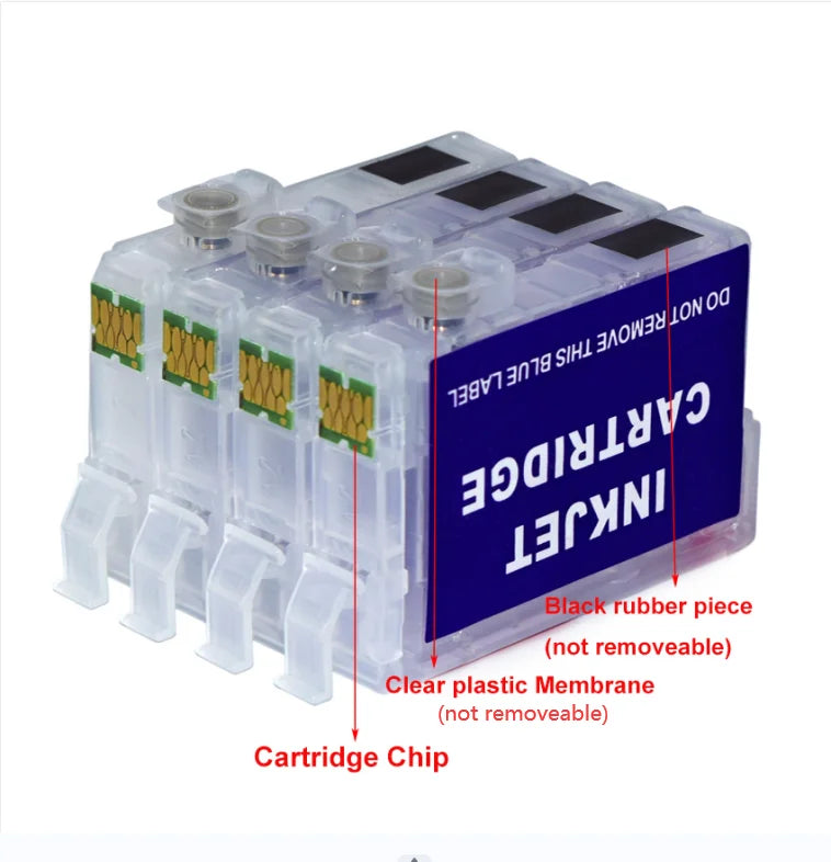 604 604XL Empty Refillable Ink Cartridge for Epson XP-2200 XP-2205 XP-3200 XP-3205 XP-4200 4205 WF-2910DWF WF-2950 without Chip