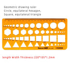 Template Measuring Ruler Circular Oval Ruler Durable K Resin Drawing Design Furniture Architect Template Drafting Ruler
