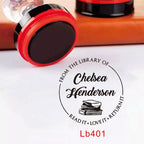 Custom Book library ink Stamp Personalized Self Inking Wedding Stamp Customized Photosensitive Seal Invitation name letter logo