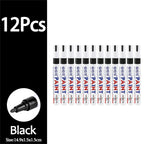 1/3/6/12Pcs Colorful Permanent Paint Marker Waterproof White Markers Tire Tread Rubber Fabric Paint Metal Paint Marker Pens