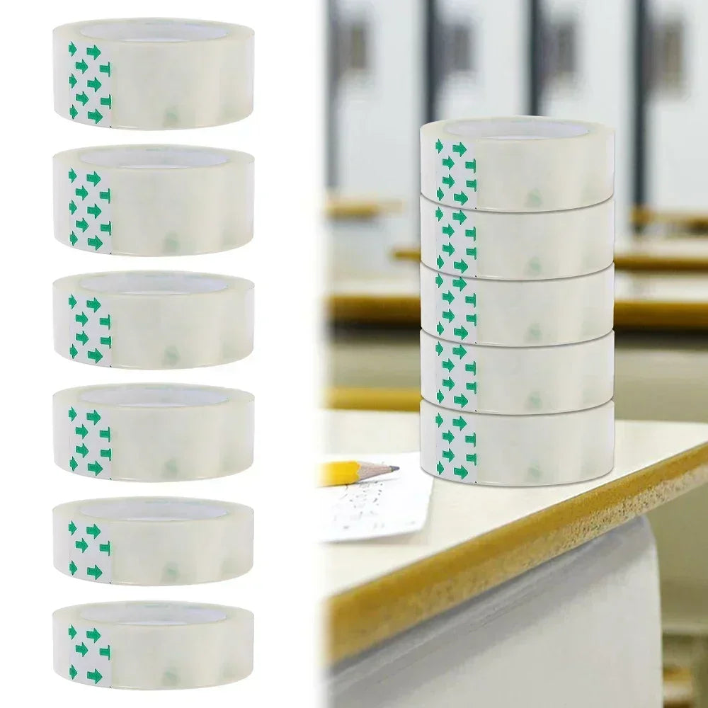Clear Tape Multifuntion High-viscosity Adhesive Tape 20-5 Rolls Clear Tape Refill Roll for Gift Wrapping,Office, Home, School