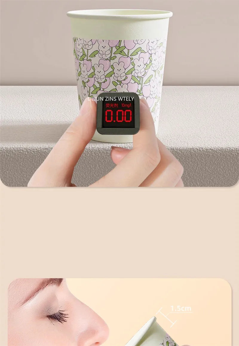 60pcs Disposable Paper Cups Thickened Food-grade High-temperature Coffee Cups Home Party Teacup Picnic Portable Water Cups