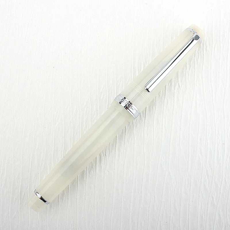 Jinhao 82 Fountain Pen Acrylic EF/F/M/Bent Nib Golden Trim with Converter Writing Pen