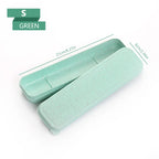 Portable Travel Tableware Eco-friendly Storage Box Case Food Grade Dinnerware Kitchen Fork Spoon Box Kid Cutlery Set Organizer