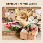 1 Roll NIIMBOT White/Cold Thermal Adhesive Label for B1 B21 B3S B31 B4 Anti-Oil Tear-Resistant Price Tag Home Bussiness Use