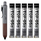 Retro Metal Mini Pocket Gel Pen Wood Grip Small Signing Pens 0.5mm Black Ink Smooth Writing Mignight Retractable Daily Write Pen
