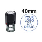 Custom Self-Inking Stamp 25/30/40/50mm Round Logo Design P Personalized Press-type Inking Stamp for Wedding Invitation Envelope
