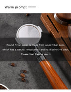KACACAO Disposable Coffee Filter Paper for 51/53/58mm Espresso Maker 100 Pieces Espresso Paper Filter Home Kitchen Accessorie