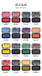 Multicolor Self-Inking Stamp Ink Pad for Planners Art Scrapbooking Student School Supplies Colorful Stationery Accessories