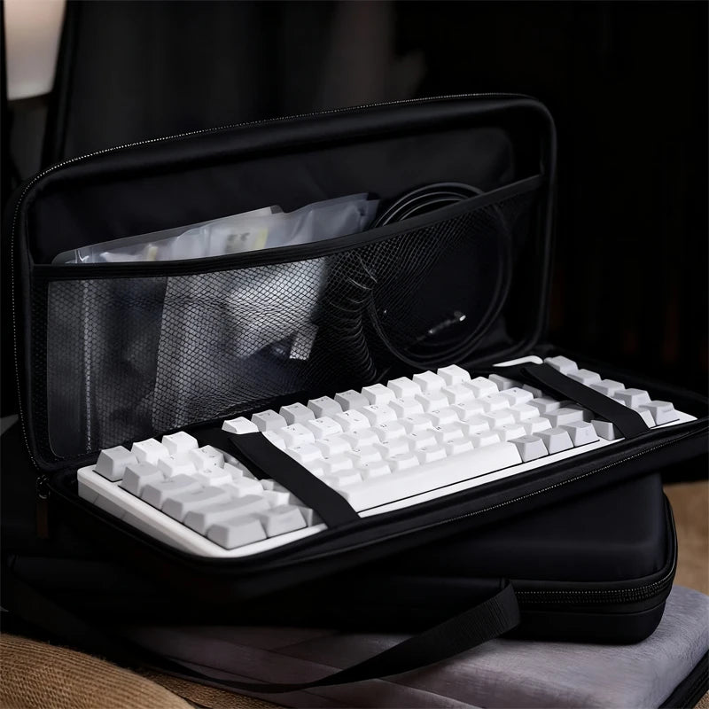 1pc Professional EVA Keyboard Case, Waterproof Protective Bag for Mechanical Keyboard 61 To Full Size, Travel & Home Use
