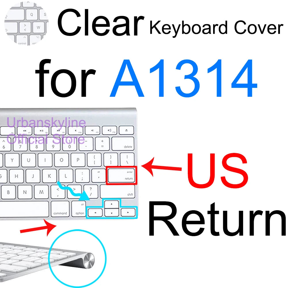 Keyboard Cover for iMac Magic A2449 A2450 A2520 A1644 A1843 A1314 A1243 Bluetooth Silicone Protector Skin Case for Apple G6