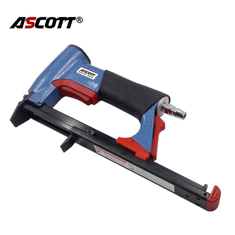 21 Gauge Pneumatic Upholstery Stapler 12.8mm Width Crown Air Stapler Gun for Furniture Woodworking and DIY Projects Nailing Gun