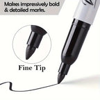 60pcs Fine Point Permanent Markers Pens, Perfect for Classroom, Office, Durable and Long-Lasting. No Suitable for Whiteboard