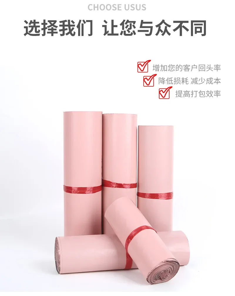 50Pcs/Lots Courier Bag Envelope Packaging Delivery Bag Waterproof Self Adhesive Seal Pouch Mailing Bags Plastic Transport Bag