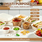 100pcs Disposable Paper Medicine Cups 1.63oz Mini Paper Cup for Medication Pills Distribution Food Tasting Cups Sauce Cups