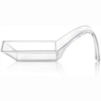 20Pcs Plastic Spoon Shaped Appetizer Spoons, Clear Mini Catering Dessert Tasting Spoon, Disposable Containers for Cream Sauces