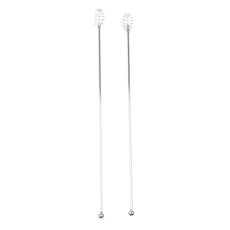 ✔1/2Pcs 24CM Coffee Stirrers Reusable Bar Stainless Steel Stirrer Multi-Function Decorative Stir Sticks For Drinks Mixing Bar