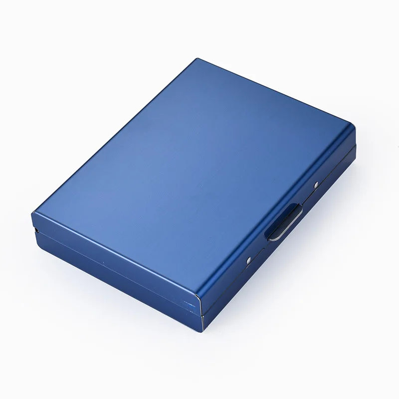 Stainless Steel RFID Anti-Theft Card Holder, Ultra Thin Anti-Demagnetization Metal Wallet, Portable Credit Purse for Men Women