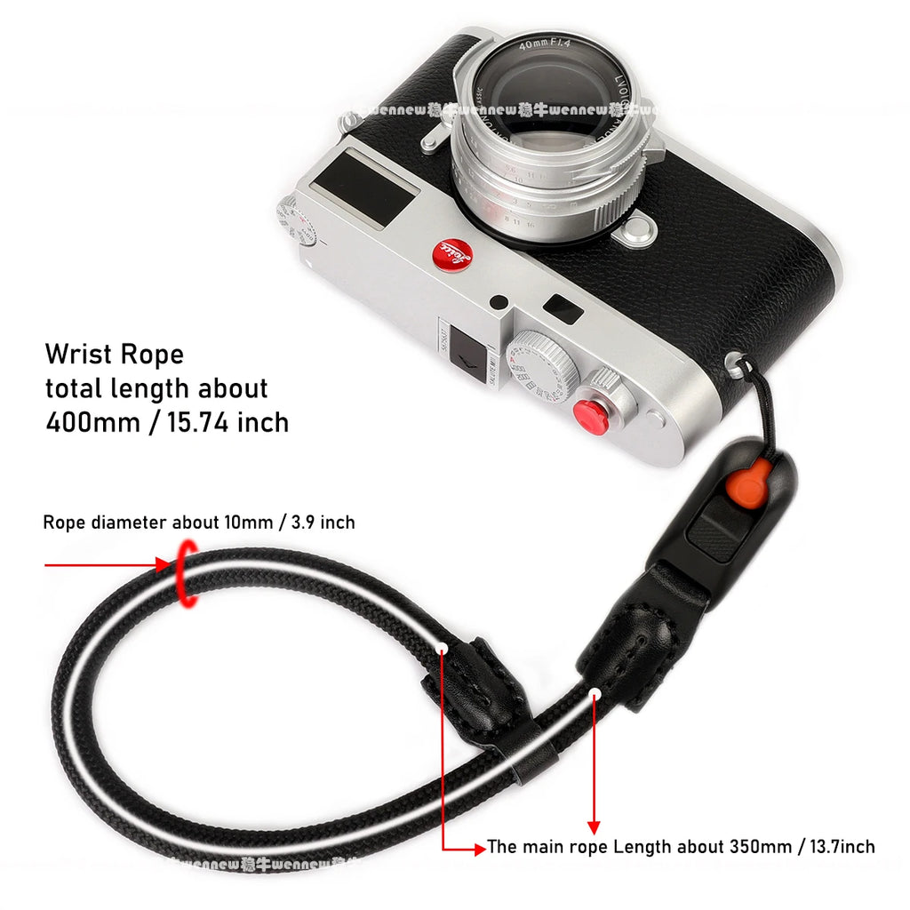 Quick Release Beads Round Rope Camera Shoulder Strap Lanyard for Canon Nikon Panasonic Sony Fujifilm Neck Strap Wrist Strap