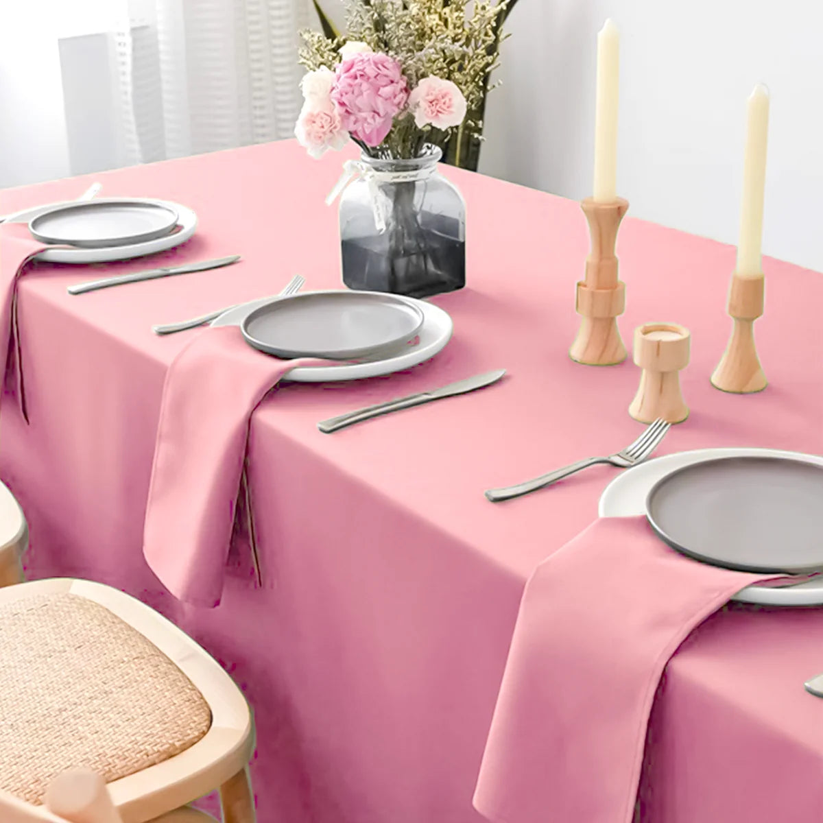 Set Of 6/12/24 40x40cm Table Cloth Napkins Durable Polyester Thicken Placemat Reusable for Kitchen Dining  Wedding Decoration