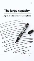 3/6Pcs/Set Permanent Marker Pen Fine Point Waterproof Ink Thin Nib Crude Nib Black Blue Red Ink 1.5mm Fine Color Marker Pens