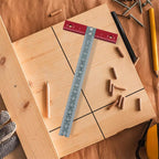 Metric T square positioning ruler, aluminum alloy square ruler measuring and scribing tool