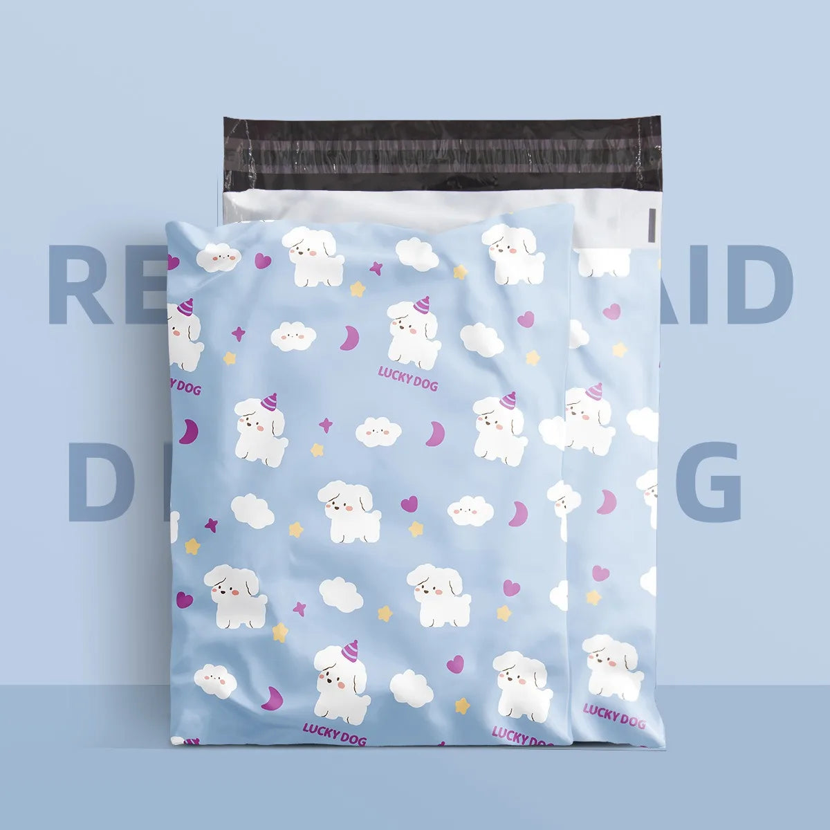 PE Plastic Self-Seal Mailbag，50PCS Thicken Shipping Bags, Cute Cartoon Poly Envelope, Panda Postal Courier Bags