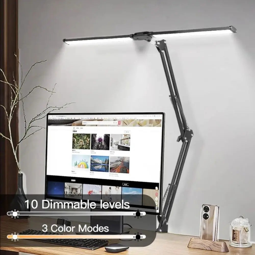 LED Desk Lamps Stepless Dimmable Led Computer Monitor Light USB Table Lamp for Office Study Reading Lighting Fixture