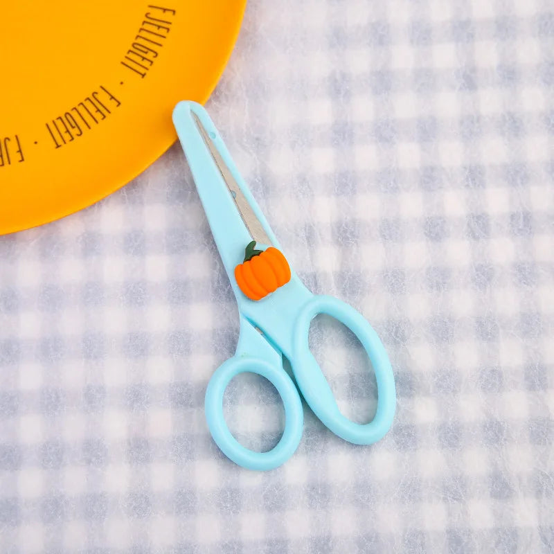1pcs Cartoon Child Safety Scissors Stationery DIY Paper Cutting Cute Student Office Portable Art Scissors Tool