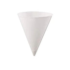 200Pcs 3.7Oz/4.5Oz White Paper Cone Cups Leakproof Coated Snow Cone Cups 200 Count Thicken Disposable Paper Cups Ice Cream