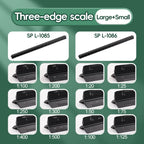 Space Ball 30cm Triangular Scale Ruler Metal Straight Ruler Metric Architect Engineer Accurate Drafting Measure Tool