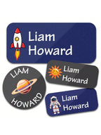 Custom Name Stickers 130 Pieces - Waterproof Personalized Adhesive Labels for Clothing
