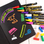 8 pcs Liquid Chalk Markers-Washable & Wet Erase Chalk Maker Pens For Blackboard Whiteboard Light Bulb Glass Window Graffiti Art