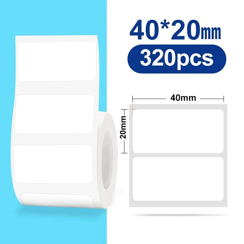 Original Niimbot B21/B3S/B1/B203 Colorful White Transparent Label Sticker  Self-adhesive Waterproof  Price Tag Thermal Paper