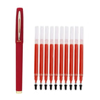 Baoke 0.5/0.7/1.0mm Large Capacity Signature Set Antibacterial Pen Black Carbon Office Neutral Roller Ball Pen Business Refill
