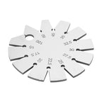 Bevel Angle Gauge Stainless Steel Oblique Edges Protractor for Knife Blade Measuring 15-120 Degree Knife Bevel Gauge