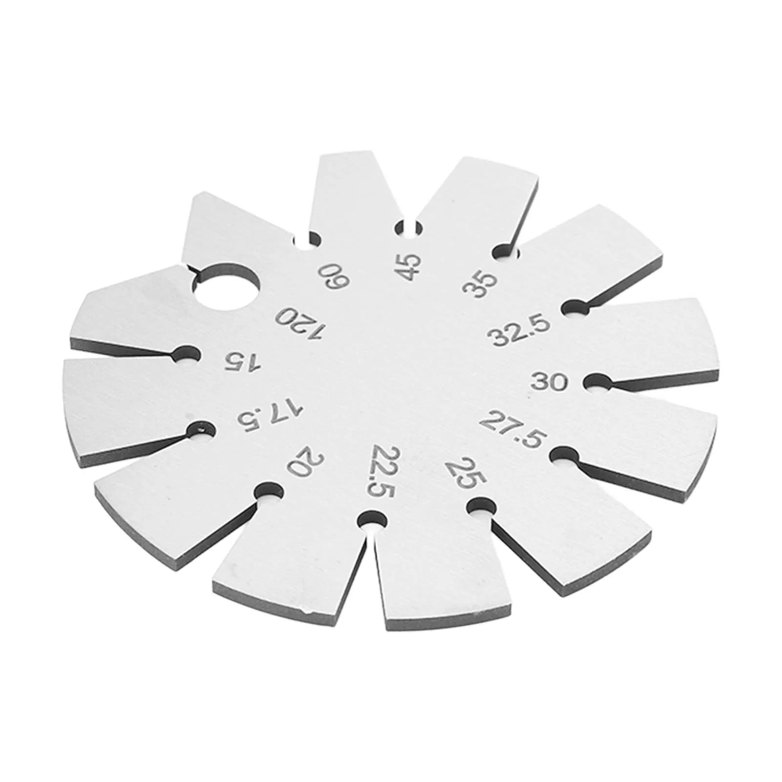 Bevel Angle Gauge Stainless Steel Oblique Edges Protractor for Knife Blade Measuring 15-120 Degree Knife Bevel Gauge