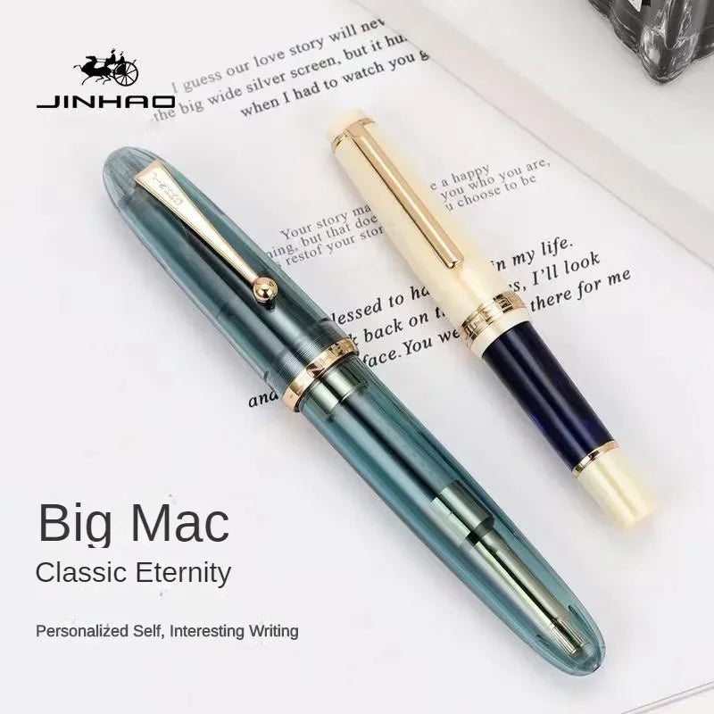 Jinhao 9019 Fountain Pen Transparent Color EF/F/M Nib Ink Student School Stationery Business Office Supplies Pens for Writing