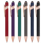 5-10Pieces Ballpoint Pen with Stylus Tip, Metal, 2 in 1 Stylus Ballpoint Pen 1.0 mm Black Ink  for Smartphone, Tablet