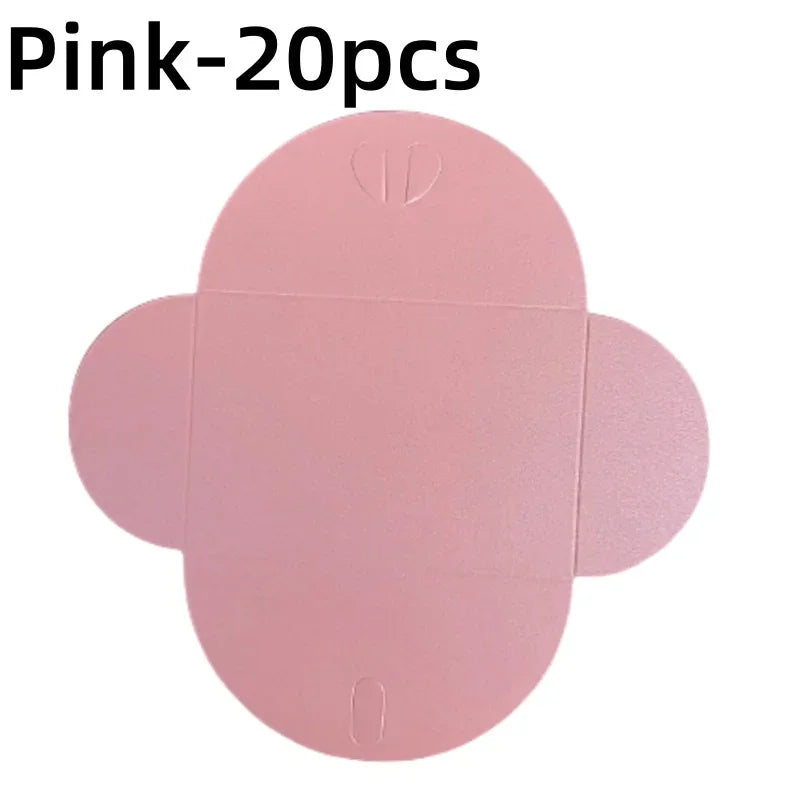 20pcs Colored pearlescent Envelope Thick Cardboard Small Foldable DIY Paper Envelopes Self Locking Buckle Letter Gift Card Cover