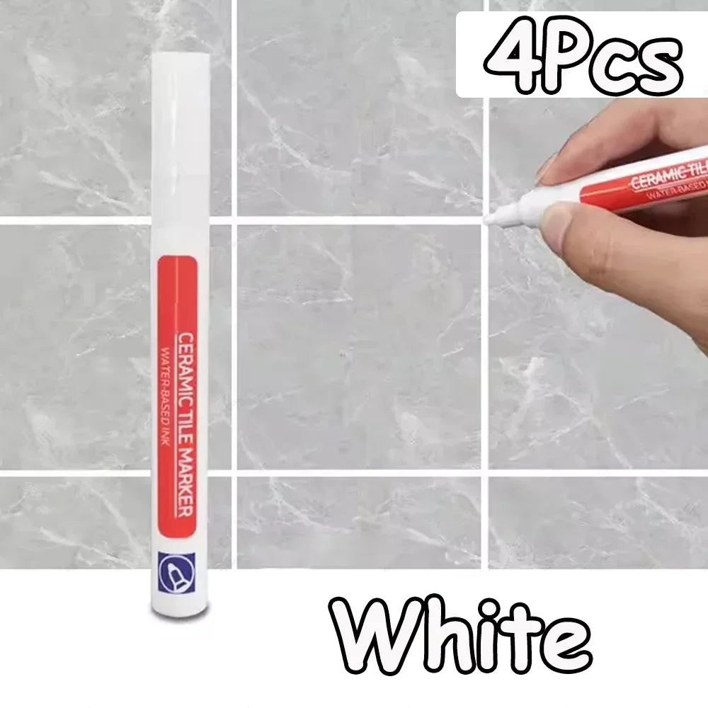 10 Colors 1/2/4/10Pcs Floor Tile Marker Pen Wall Grout Pen Waterproof for Ceramic Kitchen Bathroom Seam Paint Gap Repair Tools