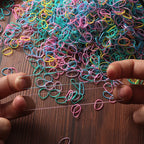 1000/2000pcs Girls Colorful Disposable Rubber Elastic Hair Band Ties Children Ponytail Holder Bands Kid Hair Accessories Leagues
