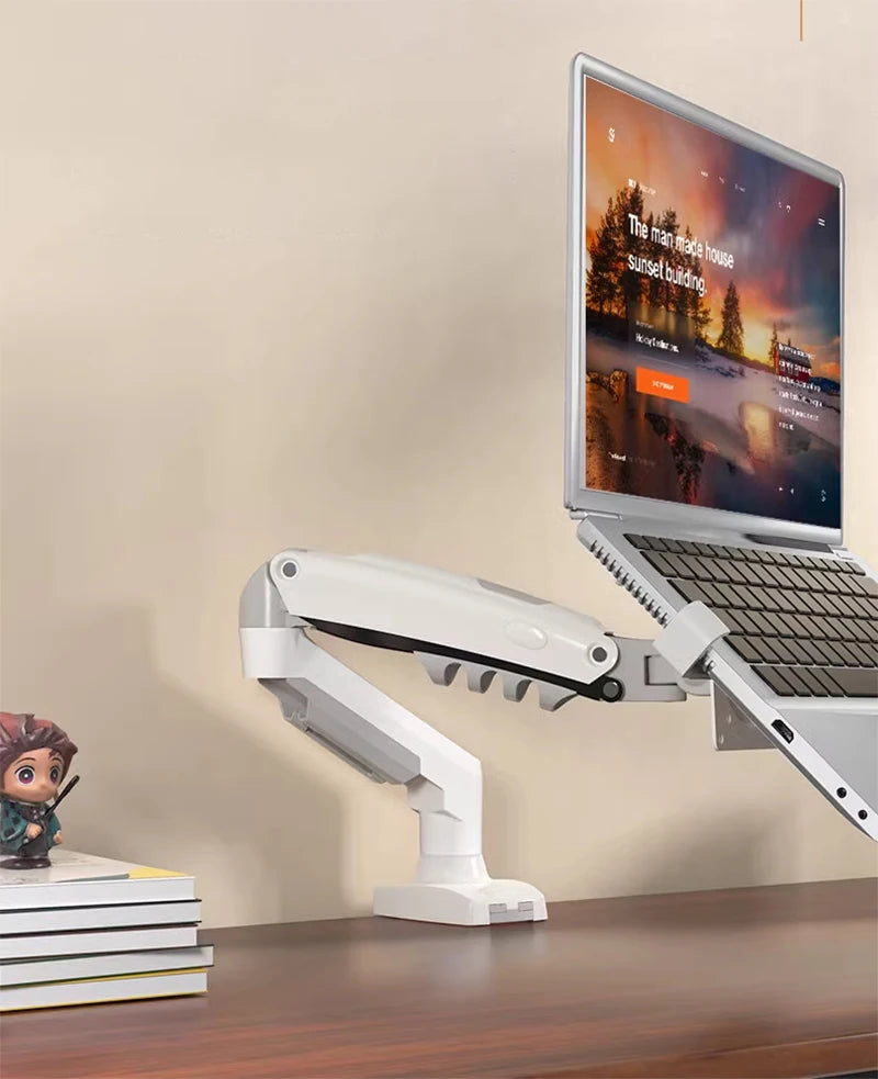 2 in 1 NB NEW F80 + FP-2 for 17-30' Monitor + 10'-17' Laptop Desktop Holder Notebook Computer Mount Stand Laptop Clamp